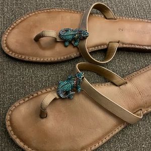 Lizard thing sandals